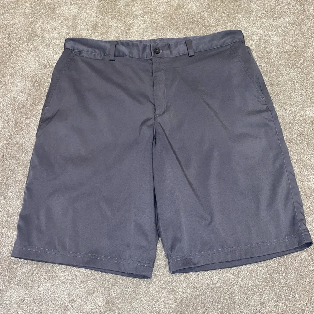 Nike Golf Dri Fit Flat Front‎ Golf Shorts Men’s 34 Grey Casual